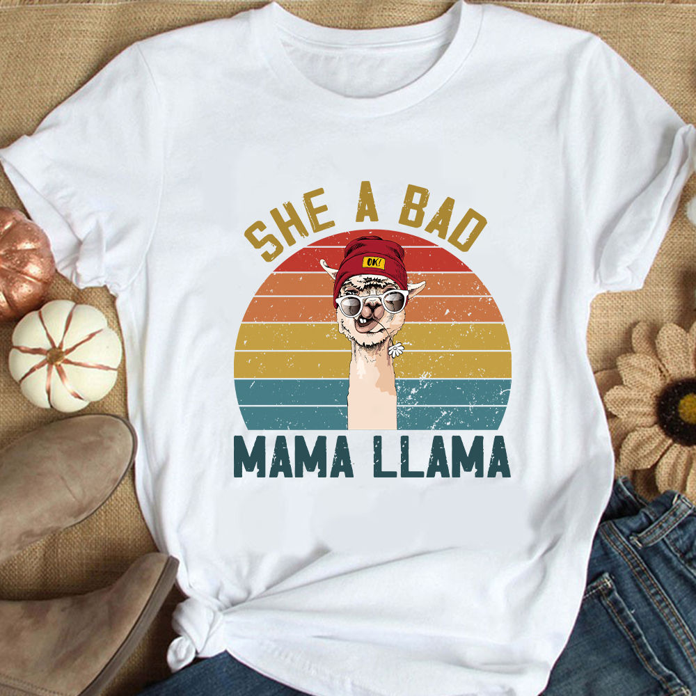 She Is A Bad Mama Llama T Shirt She Is A Bad Mama Llama T Shirt