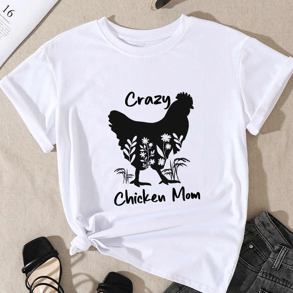 Mother's Day 2023 - Chicken Mom Shirt, Crazy Chicken Lady Shirt