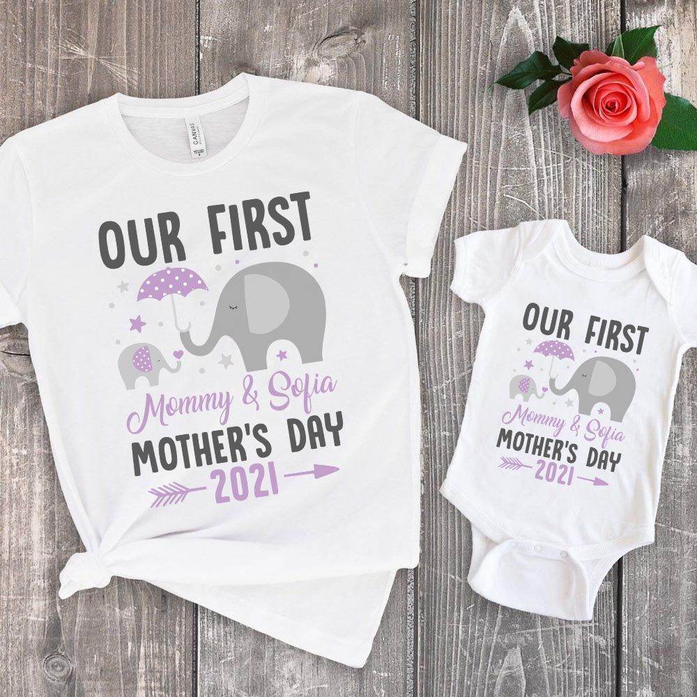 Mom and Cubs Matching Shirts Mothers Day Gift Mother of 