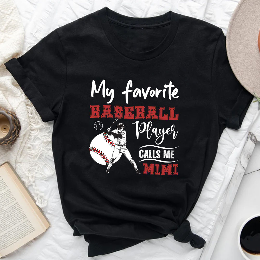 Personalized My Favorite Baseball Player Calls Me Dad T-Shirt For Baseball  Lovers