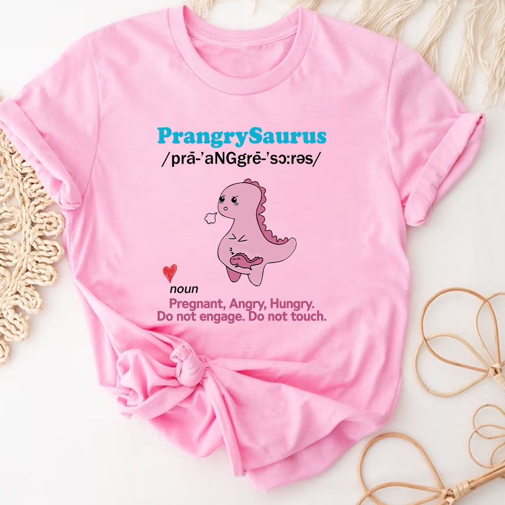 Mother's Day 2023 - Funny Prangrysaurus Dinosaur Shirt, Pregnant Angry Hungry Mom Shirt, Gift For New Mom, Mom To Be Shirt, Expecting Mom Shirt, Funny Pregnant Mom, Baby Reveal, Pregnancy Announcement 28414_2