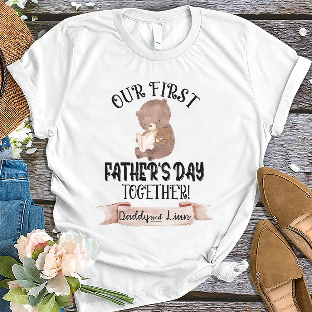 Our First Father's Day Daddy and Me Matching Shirts