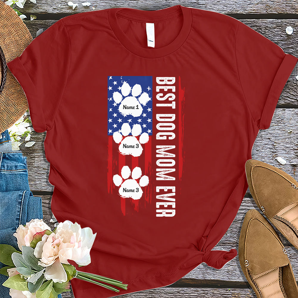 World's Best Dog Mom - Custom T-shirt Dog Lover Gifts