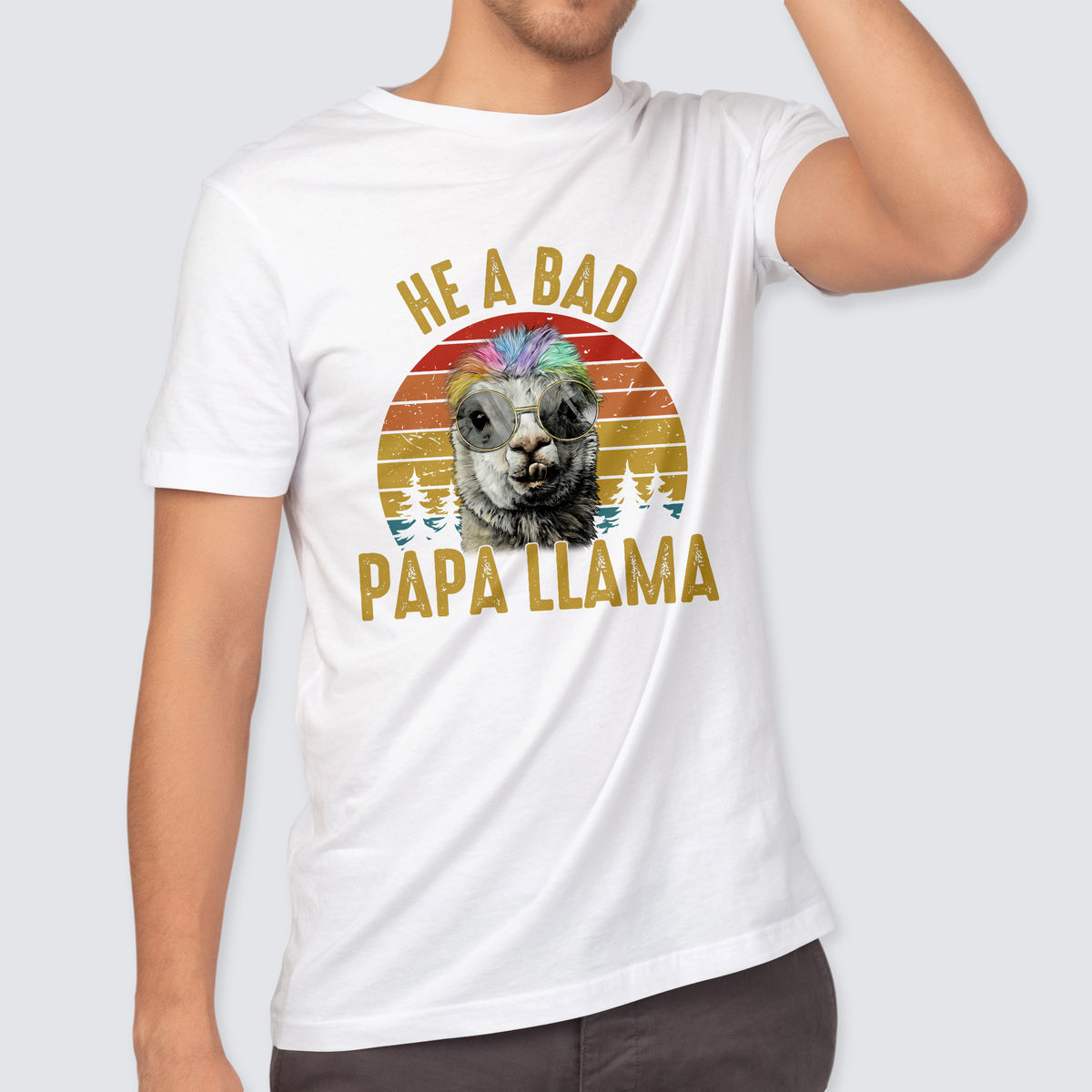 Funny T-Shirt: She Is Bad Mama Llama Funny T-Shirt: She Is Bad Mama Llama