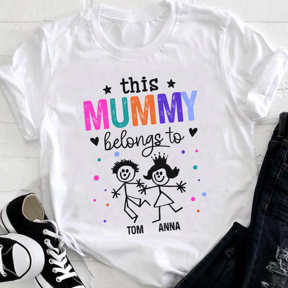 Personalized Happy Mother's Day Shirt, This Mom Belongs To Shirt, Mom Baby Shirt, Gift For Mommy Shirt 28602