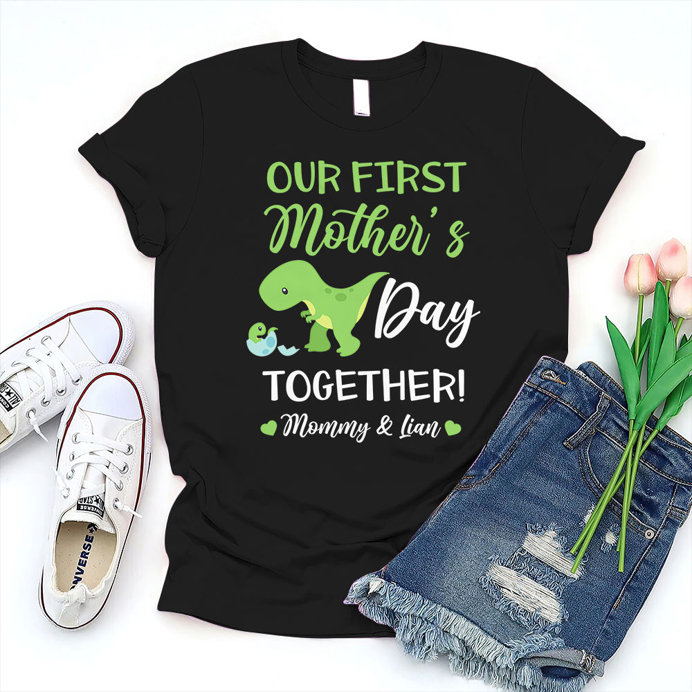 Unisex T Shirt Dinosaur Mother And Baby Mother's Day Unisex T Shirt Dinosaur Mother And Baby Mother's Day