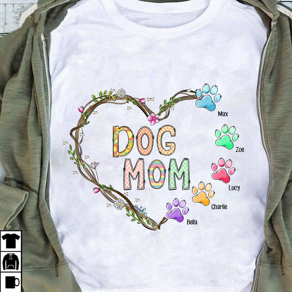 Personalized Shirt - Mother's Day Gift - Dog mom - Gifts For Mother, Mother's Day Gifts, Birthday Gifts For Mom