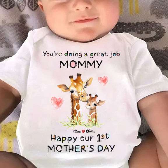 Mother's Day Gift - Newborn -  You're doing a great job mommy Happy our 1st Mother's Day