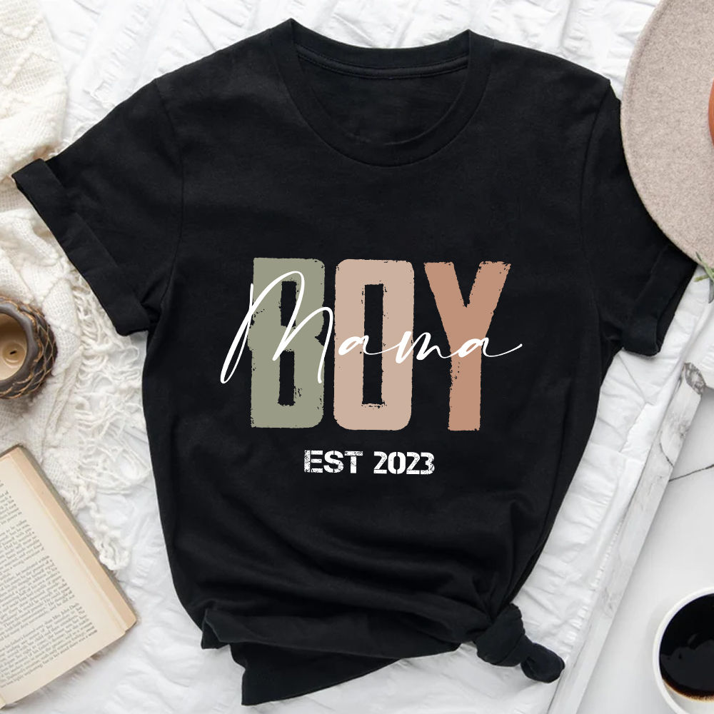 Mother's Day 2023 - Personalized Mama Boy Shirt, Mom Of Boys Mother's Day 2023 - Personalized Mama Boy Shirt, Mom Of Boys