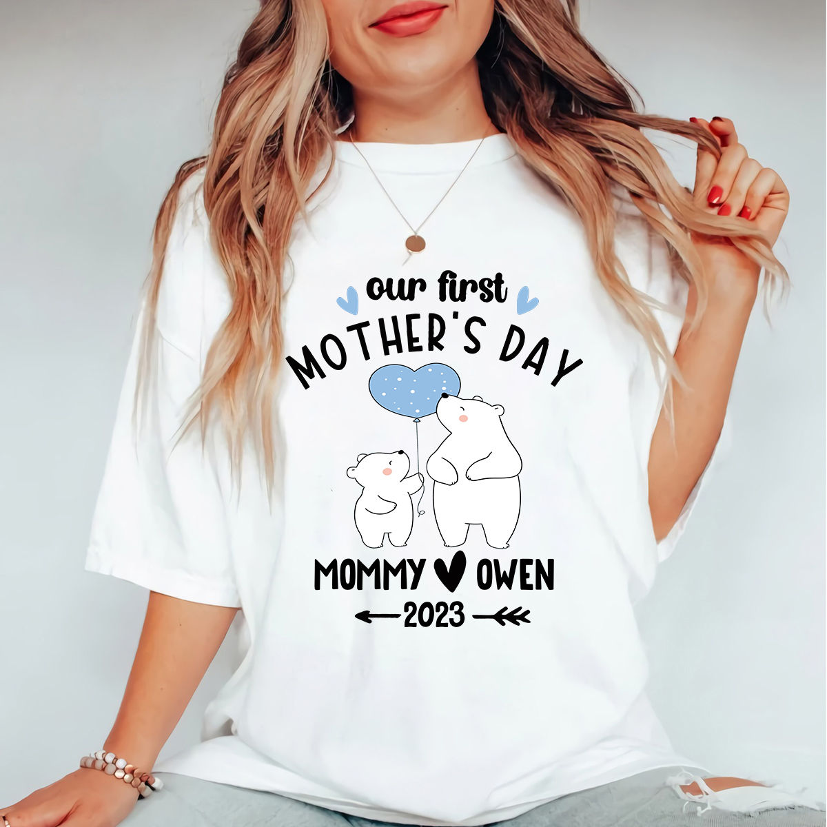 Mama Bear And Cubs Shirt Gift For Mothers Day, First Mother