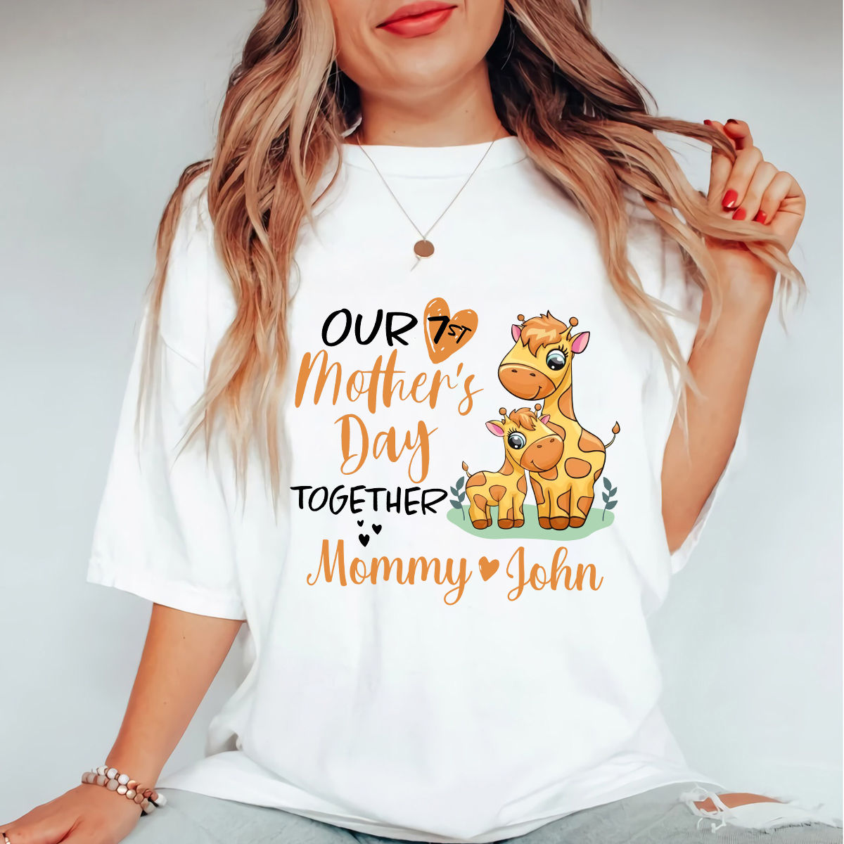 Mommy Happy Mother's Day Giraffe Shirt Mommy Happy Mother's Day Giraffe Shirt