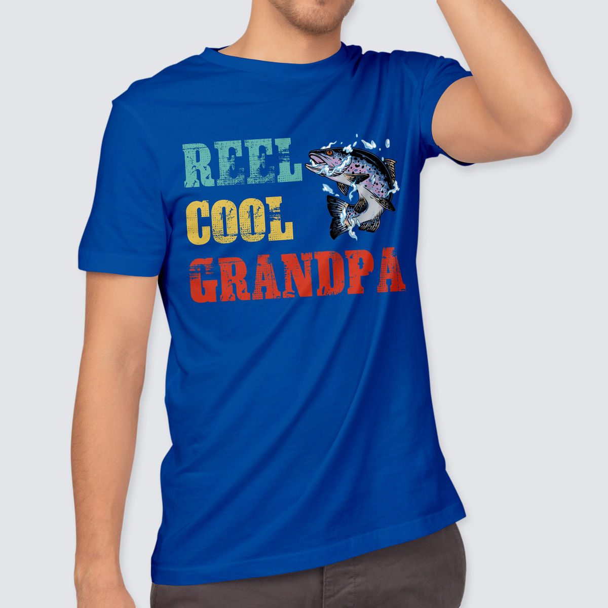 Father's Day 2023 - Reel Cool Grandpa Shirt, Fishing Grandpa Shirt