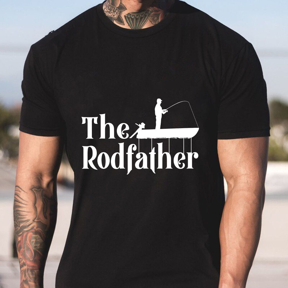 The Rodfather Funny Fishing Gift for Fisherman T-Shirt