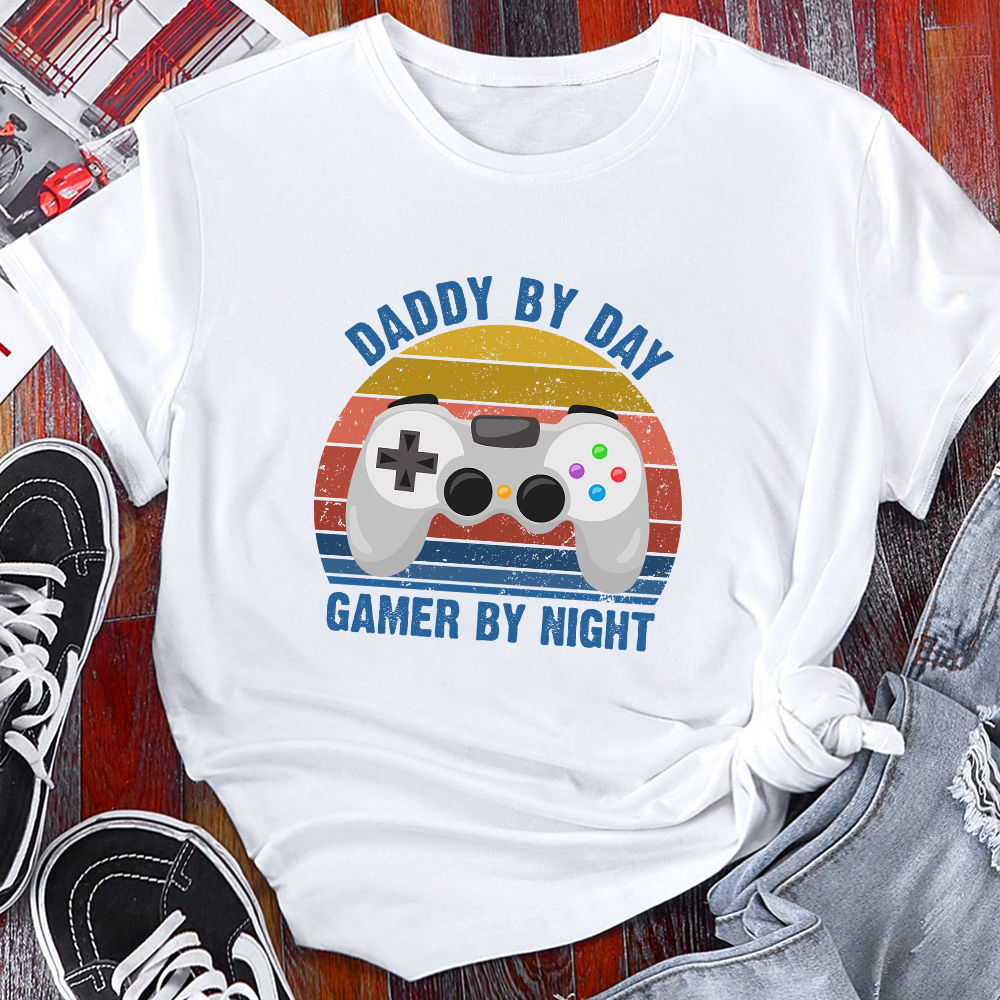Father's Day 2023 - Happy Father's Day Gamer Dad Shirt, Funny