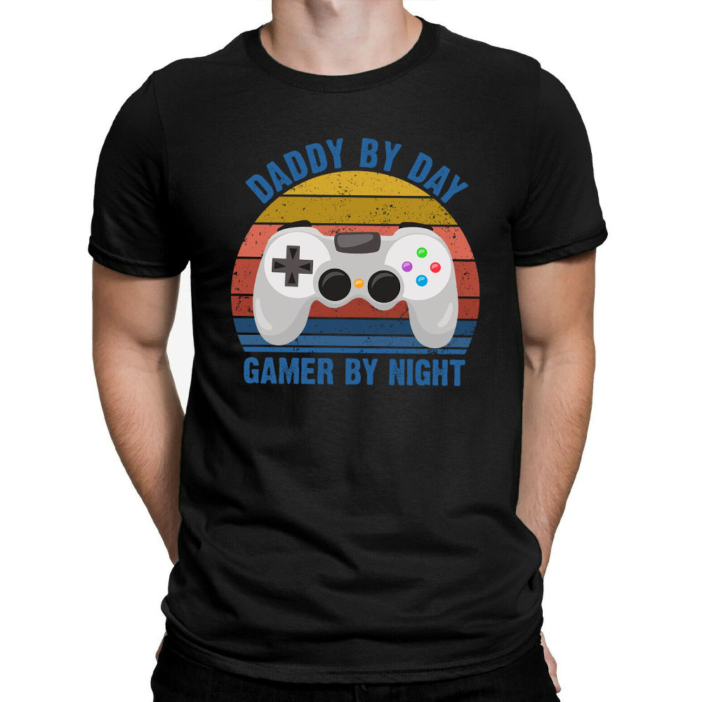 Father's Day 2024 - Happy Father's Day Gamer Dad Shirt, Funny Daddy By Day Gamer By Night Shirt, Gamer Father Shirt, Gaming Dad Shirt Gift 29271_5