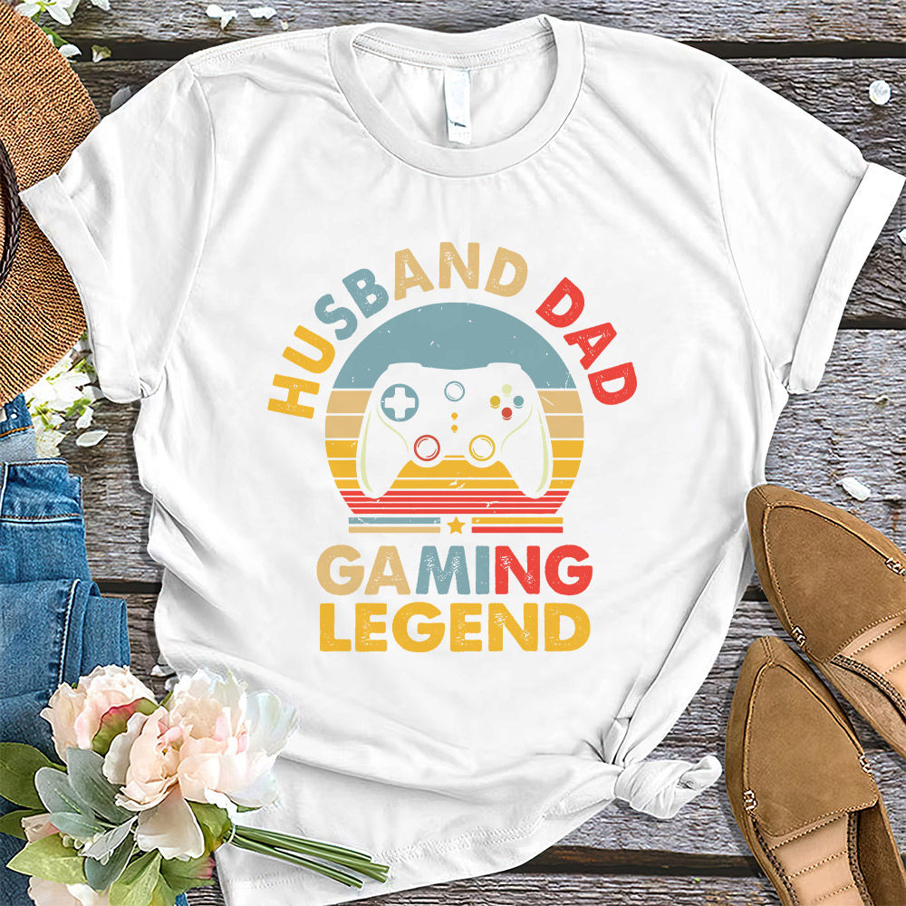 Father's Day 2023 - Funny Husband Dad Gaming Legend Shirt 29311_1