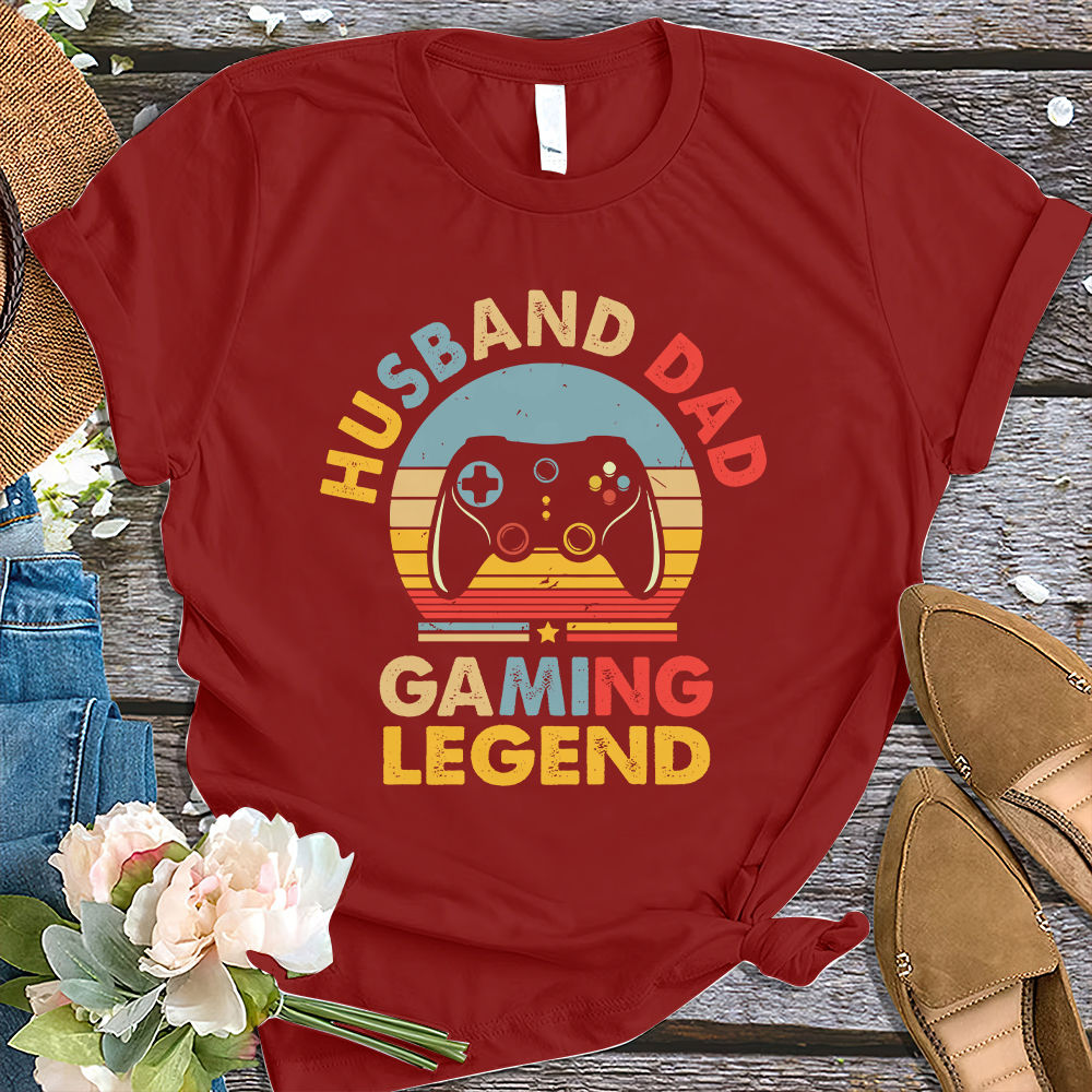 Father's Day 2023 - Funny Husband Dad Gaming Legend Shirt 29311_2