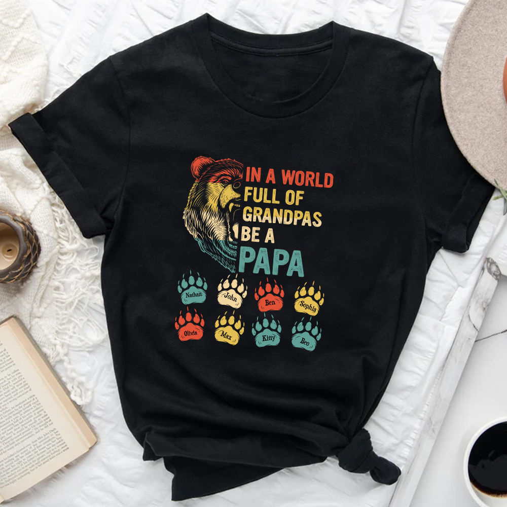 Father's Day 2023 - Personalized Papa Bear Husband Protector Hero Shirt, Custom Grandpa Bear Shirt, Funny Dad Bear Shirt, Gift For Daddy Father 29328