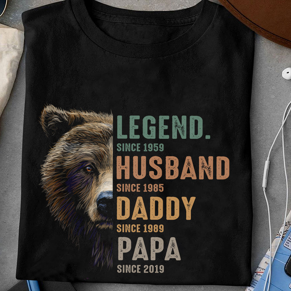 Papa Bear, Grandpa Bear, Baby Bears, Personalized T shirt, Custom Father's  Day Gift