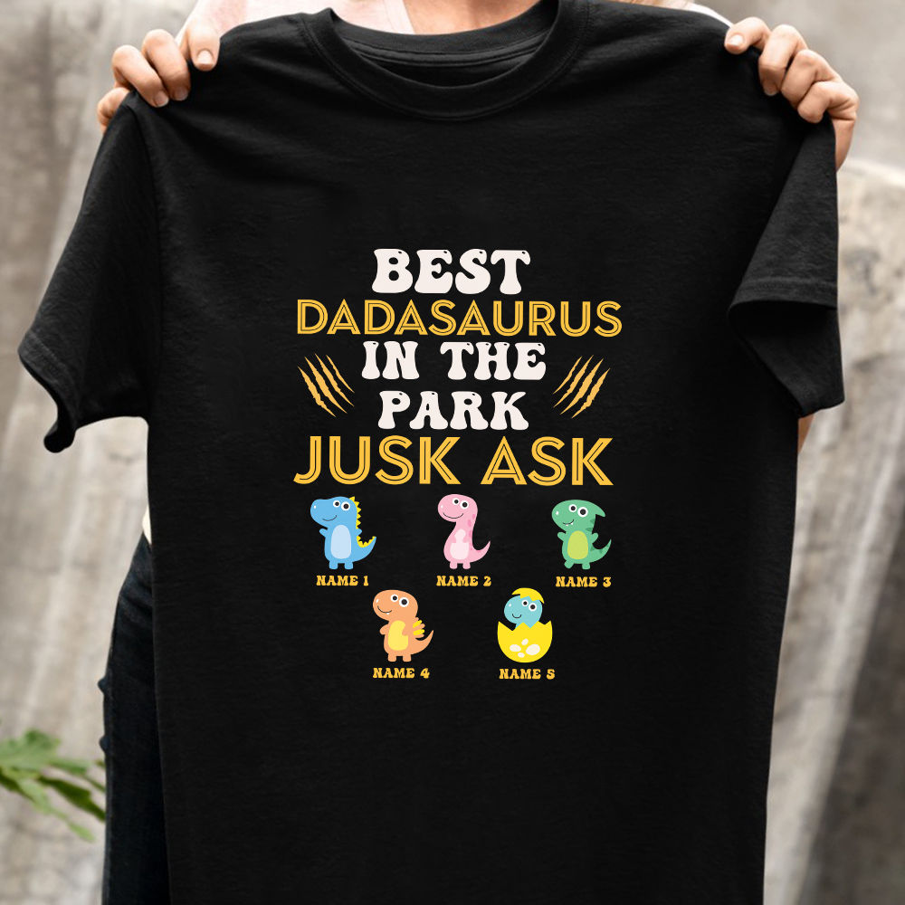 Dadasaurus Trex Dada Saurus Dad Dino Daddy Father' Full Color