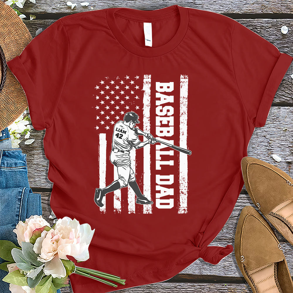 Baseball Dad Shirts
 Father s day Custom Baseball Dad Shirt