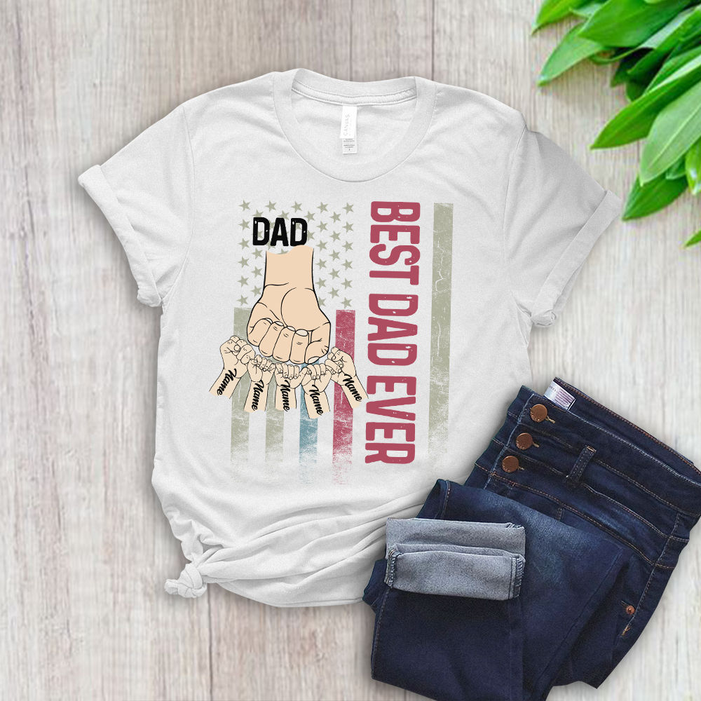 This Awesome Dad Belongs To Shirt Personalized dad shirt Gift Dad shirt  with nam