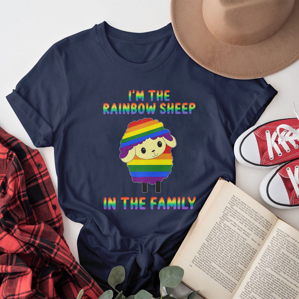 LGBT Pride Month - I'm The Rainbow Sheep In The Family Pride Month Awareness Shirt, Equality T-Shirt, Funny Gay Shirt, Pride Gifts, LGBT Shirt, Gay Pride Shirt, Funny LGBTQ T-Shirt 29762_2