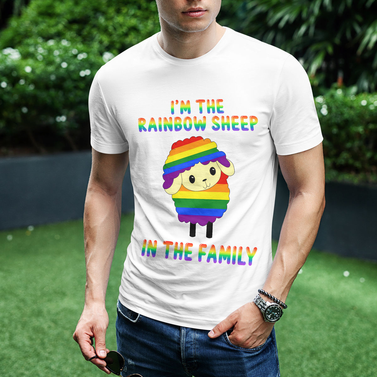 I'm The Rainbow Sheep In The Family Pride Month Awareness Shirt, Equality T-Shirt, Funny Gay Shirt, Pride Gifts, LGBT Shirt, Gay Pride Shirt, Funny LGBTQ T-Shirt 29762