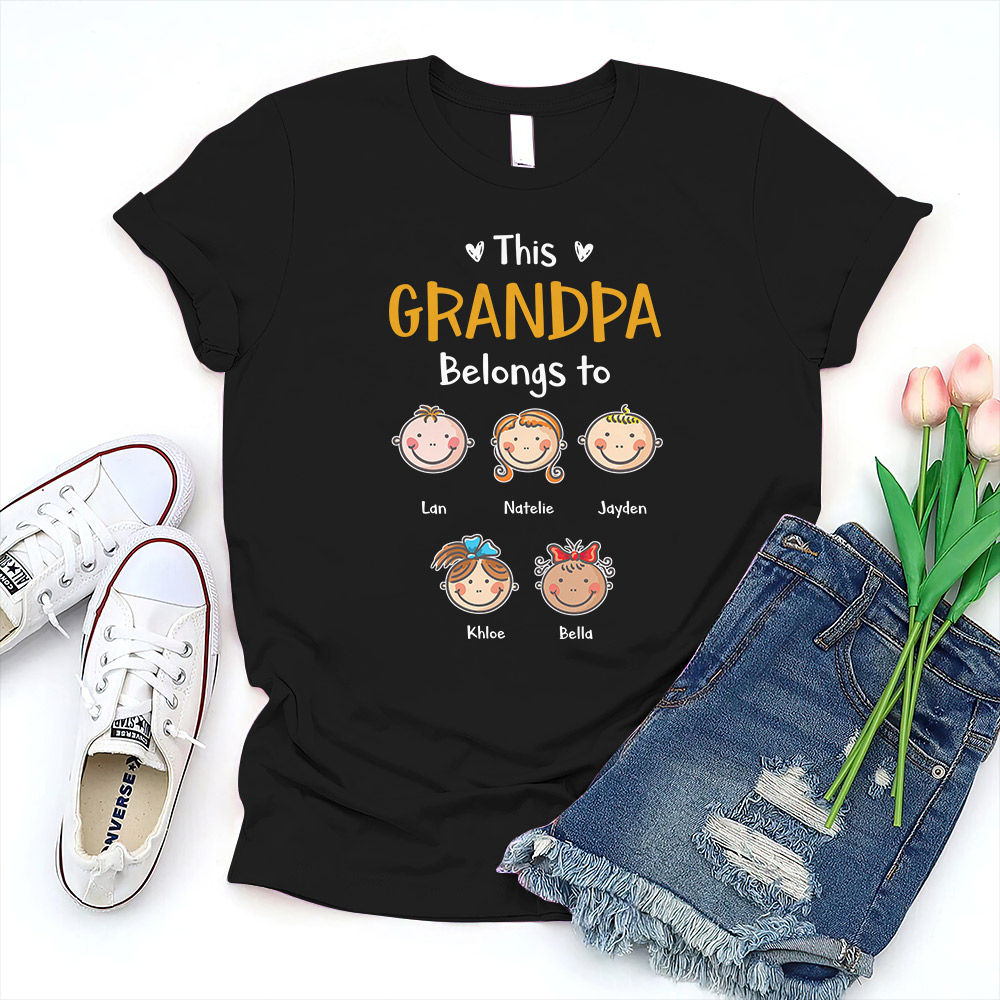 Father's Day 2023 - Personalized This Grandpa Belongs To Grandkids Shirt, Custom Grandchildren Name Shirt, Funny Papa Daddy Kids Shirt 29867 Father's Day 2023 - Personalized This Grandpa Belongs To Grandkids Shirt, Custom Grandchildren Name Shirt, Funny Papa Daddy Kids Shirt 29867