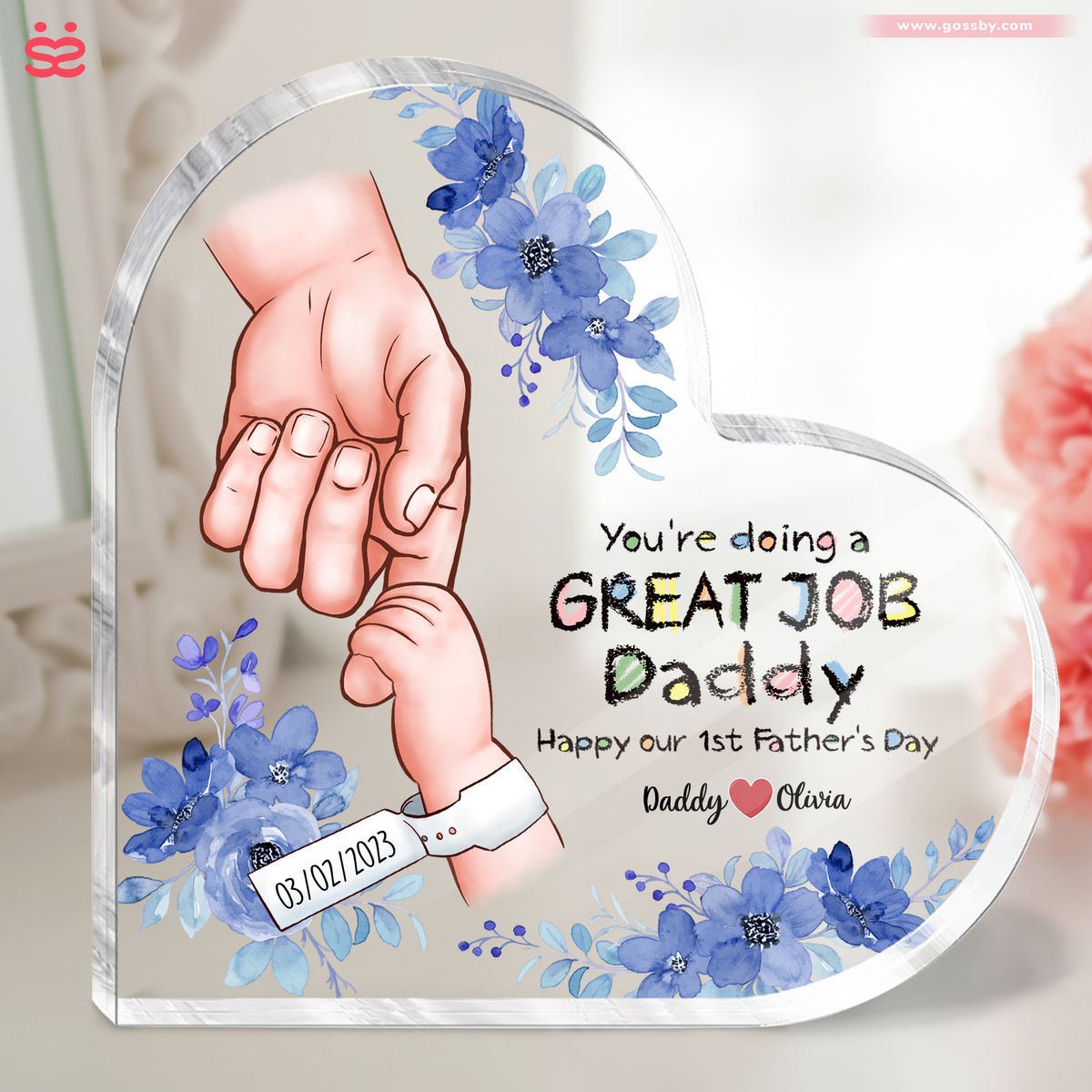 Father's Day Gifts - You're doing a great job Daddy. Happy 1st Father's Day (Ver 2) - Gifts For New Dad - Personalized Desktop_1