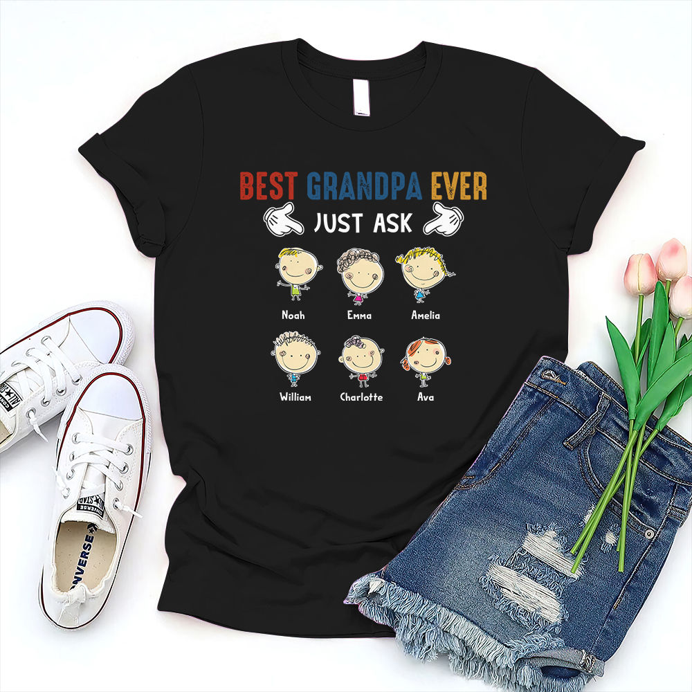 Father's Day 2023 - Personalized Best Grandpa Ever Just Ask