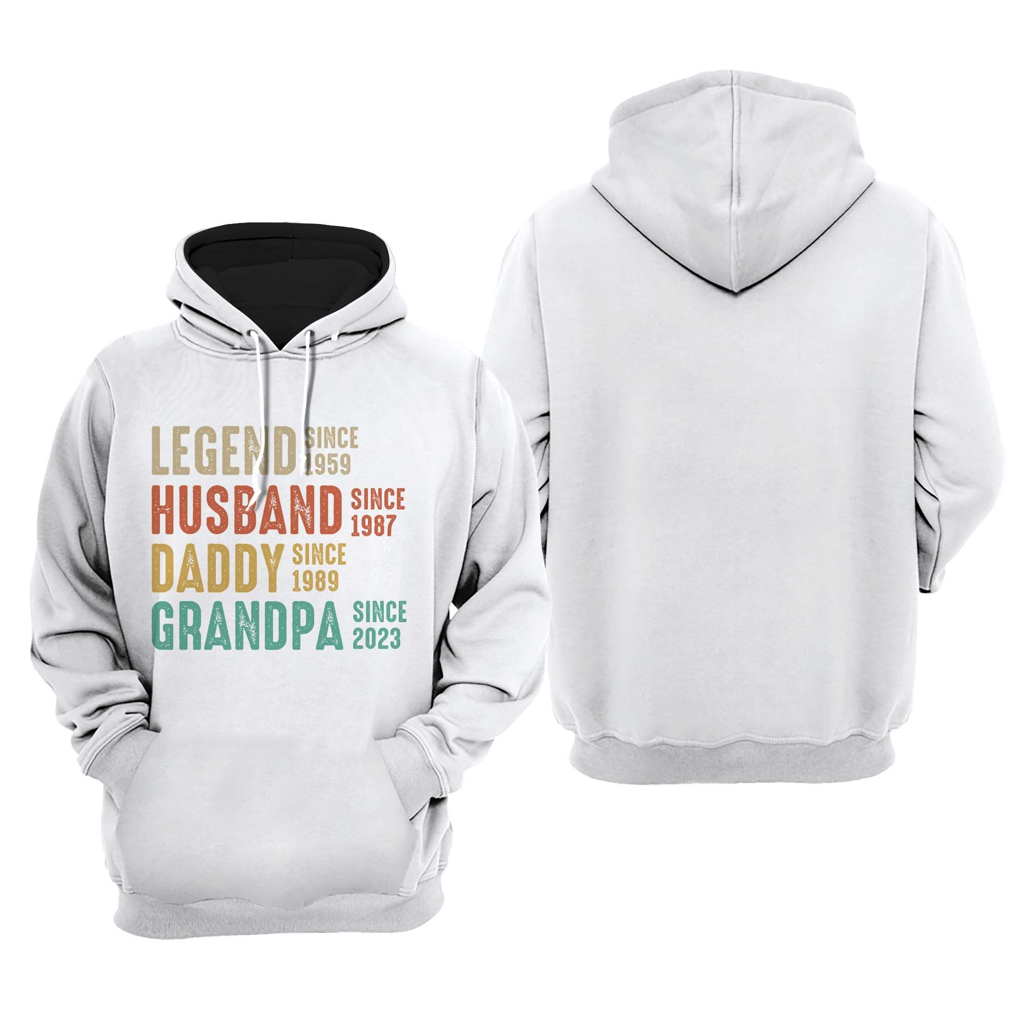 Personalized Gift for Dad, Gift for Grandpa, Custom T Shirt - Papa Bear, Family Gift, PersonalFury, Pullover Hoodie / Navy Color / 2XL
