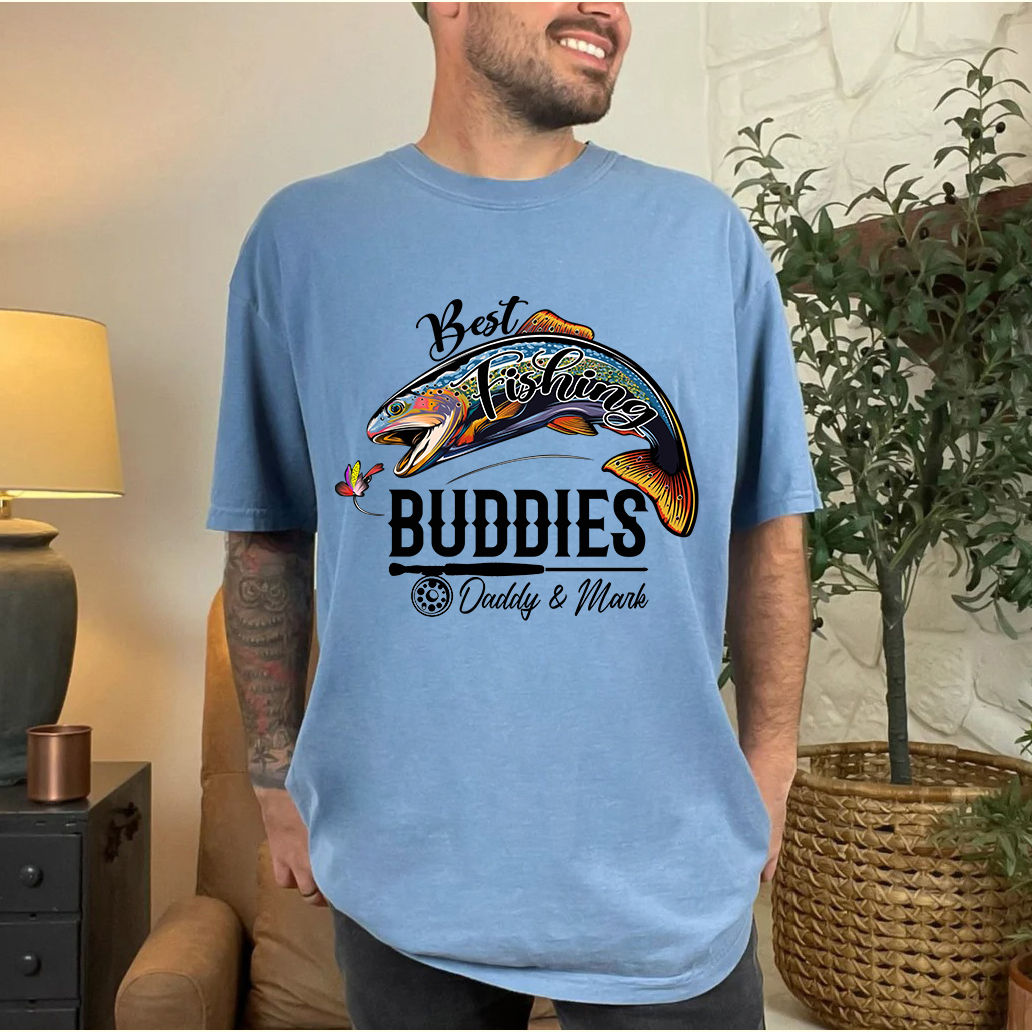 Personalized Fishing Buddies T-Shirt