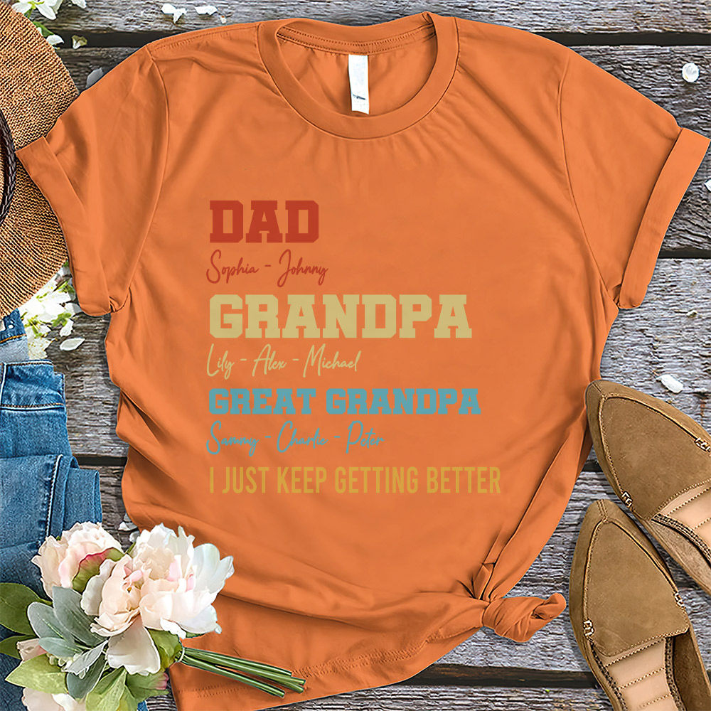 Father's Day 2023 - Personalized Granpa's All Star Team Shirt