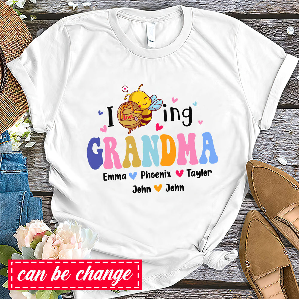  Love Baba Life Bee - Grandma Gift T-Shirt : Clothing