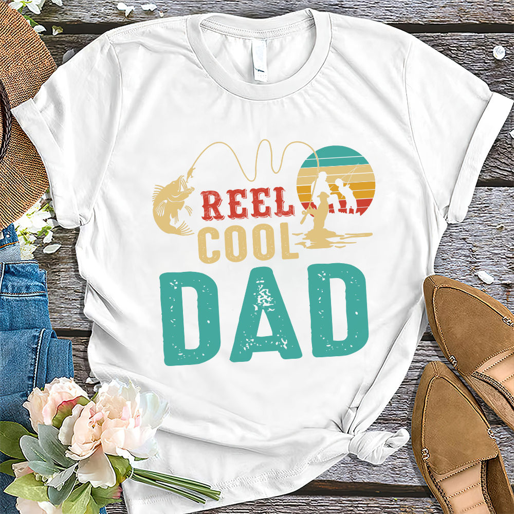 Reel Cool Dad Vintage Fisherman Papa Father's Day Gift unisex Hooded Sweatshirt unisex Hooded Sweatshirt / Navy / S