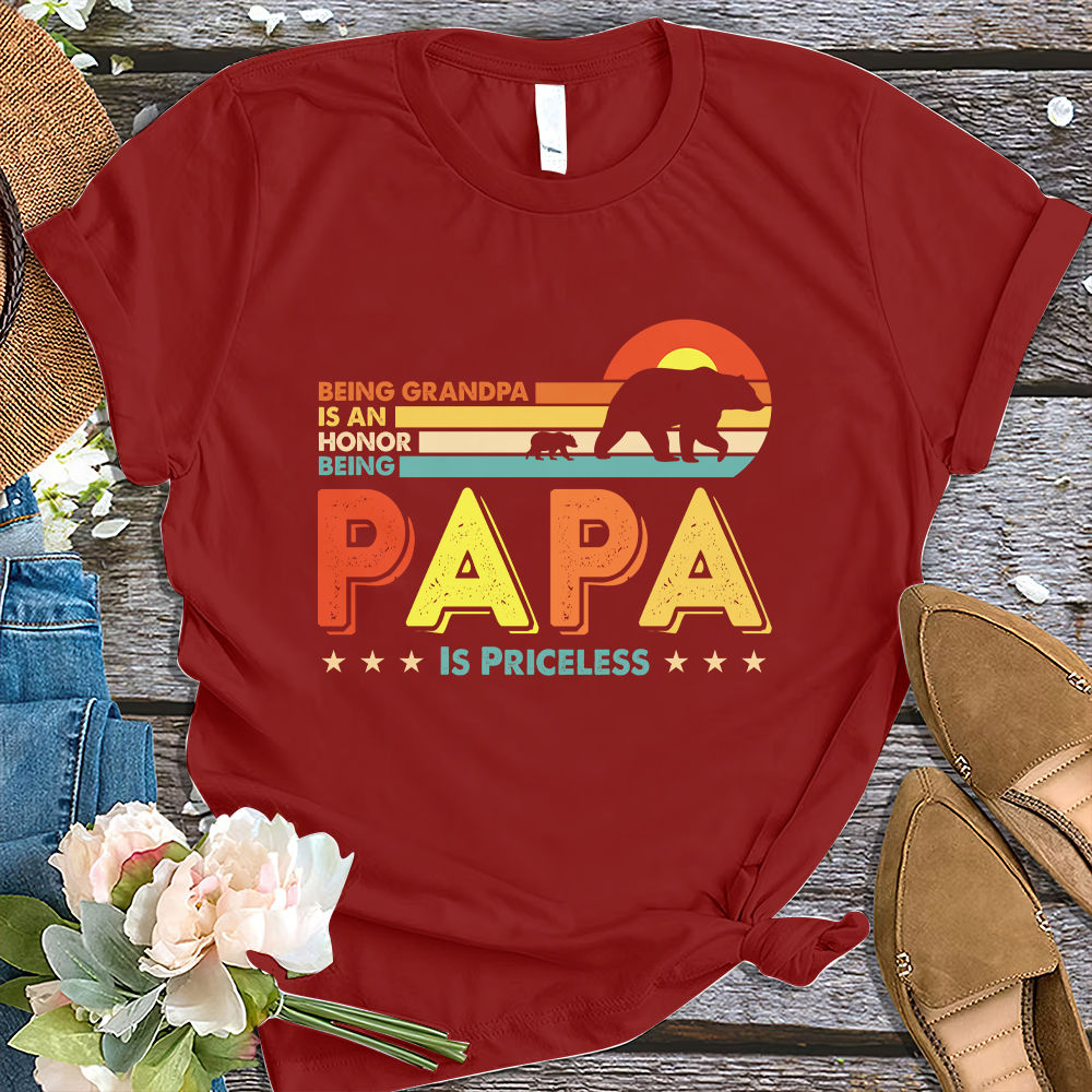 Being Grandpa Is An Honor Papa Priceless By Utenbaw