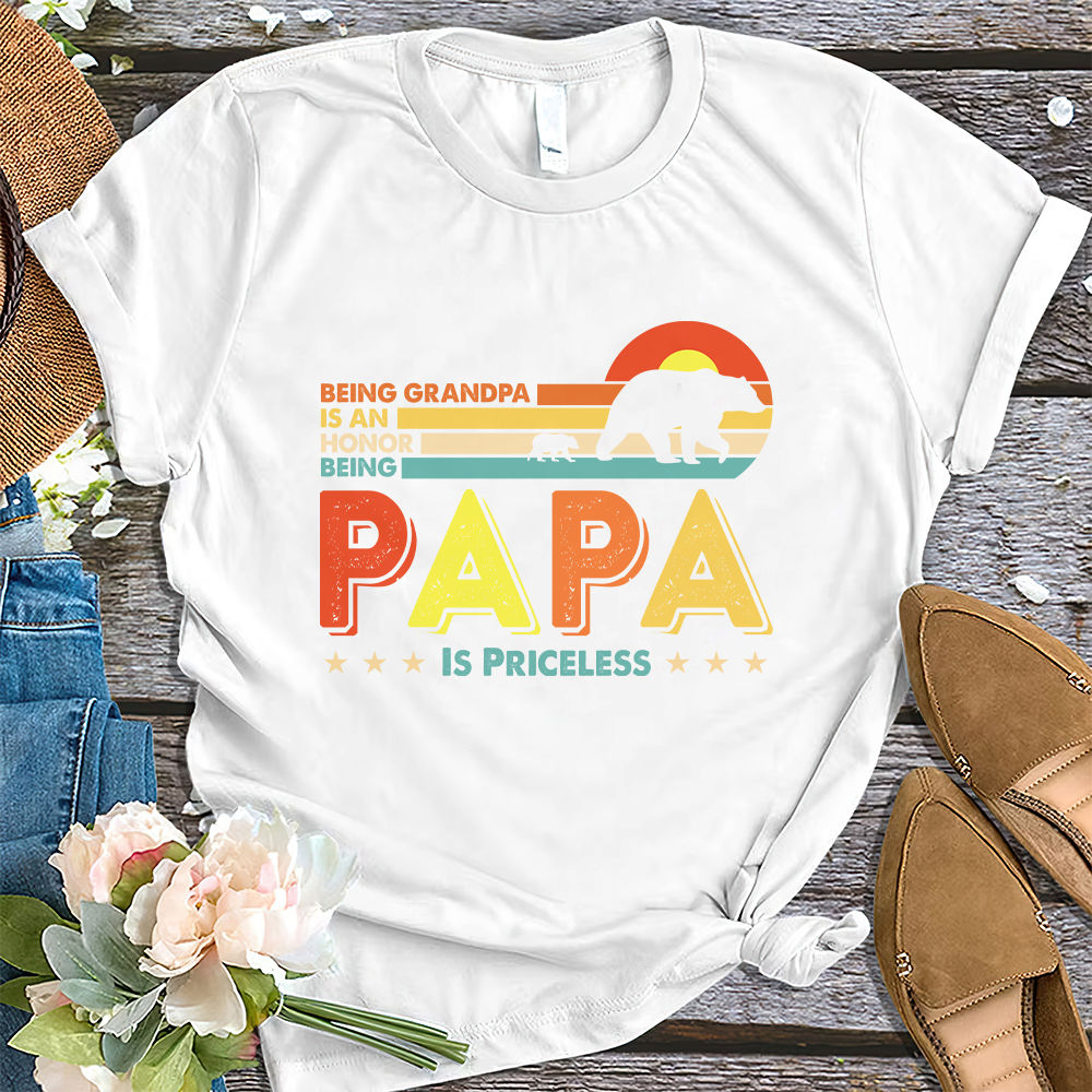 Being Grandpa Is An Honor Papa Priceless By Utenbaw