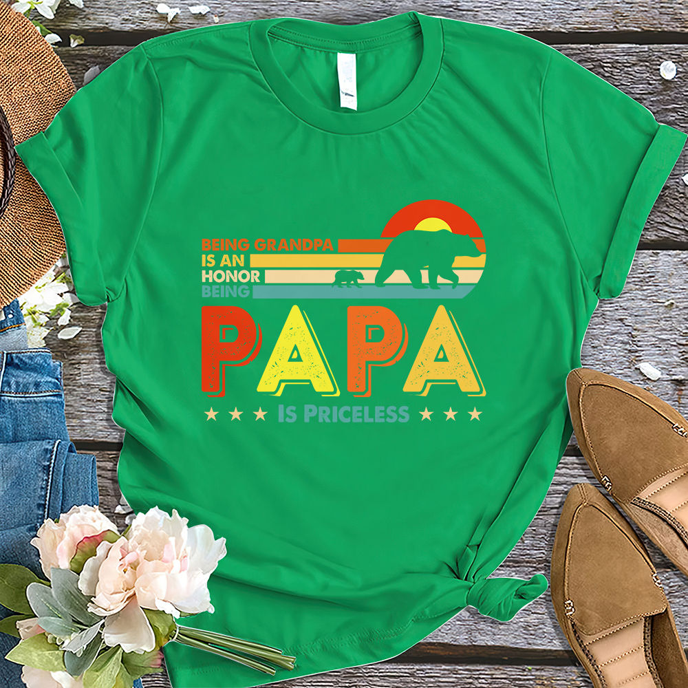 Being Grandpa Is An Honor Papa Priceless By Utenbaw