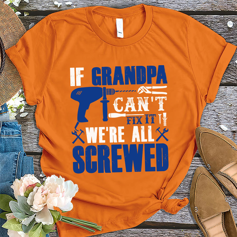 If Grandpa Can't Fix It No One Can Engraved Father's Day Grandpa