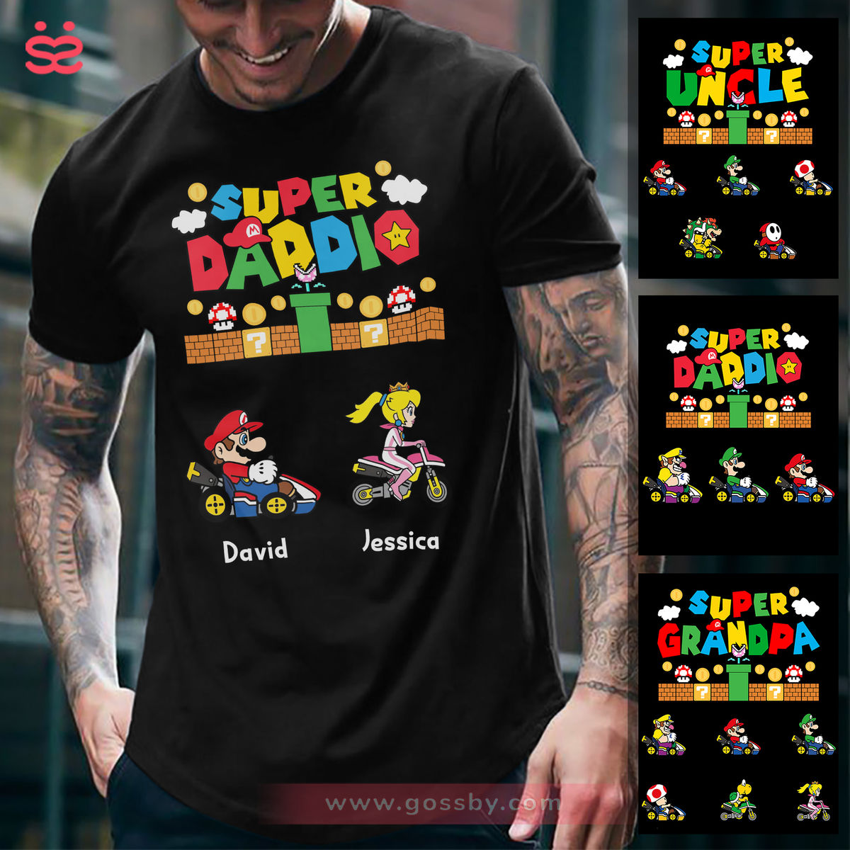 Personalized Shirt - Father's Day Gifts 2023 - Super Daddio (MR1)