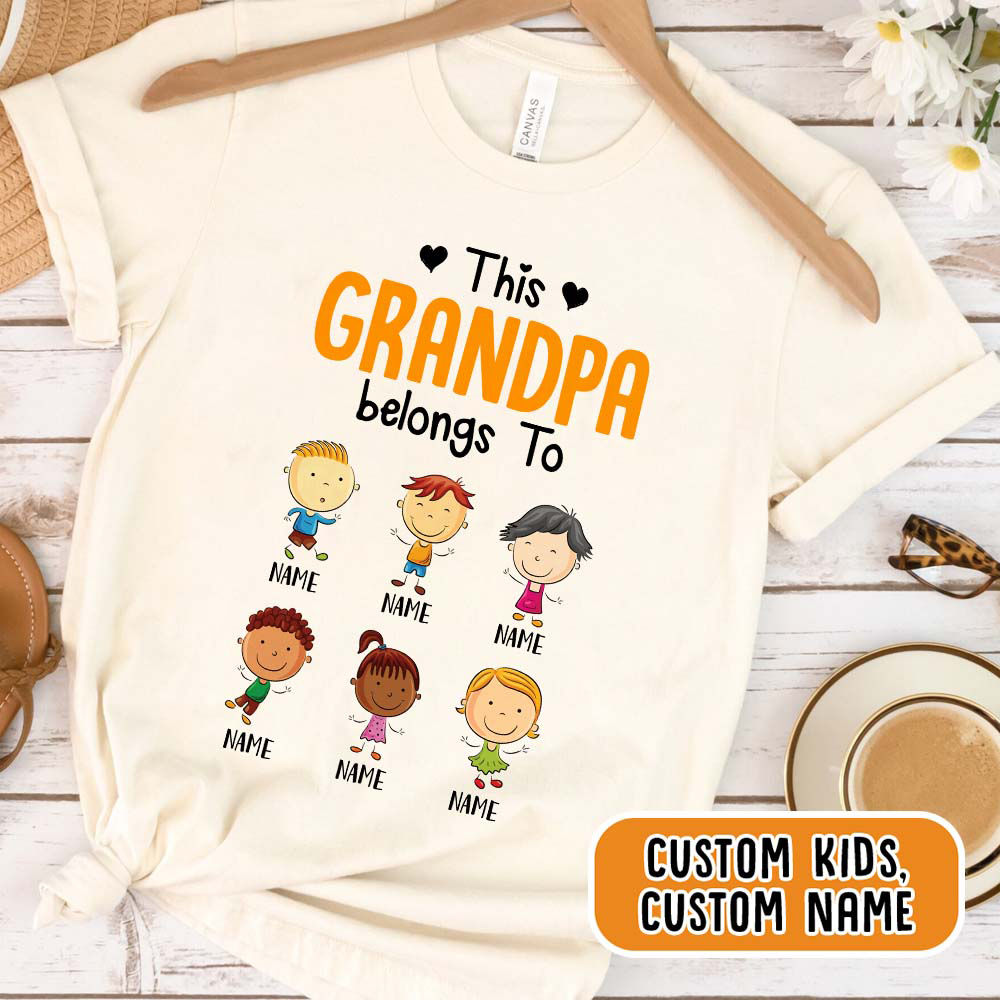 Father's Day 2023 - Personalized Granpa's All Star Team Shirt