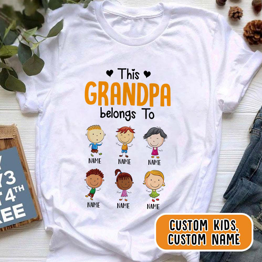 Father's Day 2023 - Personalized Granpa's All Star Team Shirt