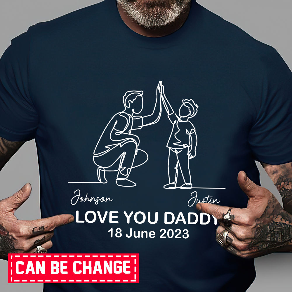 ThisWear Adoptive Dad Gifts for Men Remember Bon-s Dad I Love You