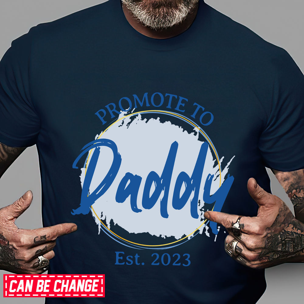 Personalized Dad Established T-Shirt