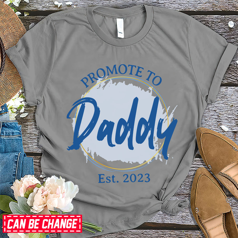 Promoted To Daddy Shirt 2019 First Time New Dad Mens Gift Promoted To Daddy Shirt 2019 First Time New Dad Mens Gift