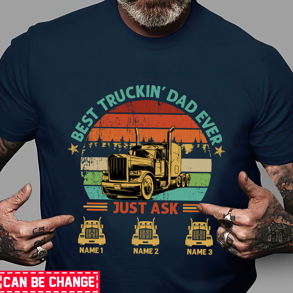 Still Plays With Trucks T-Shirt | Trucker Dad | Trucker Gifts | Fathers Day