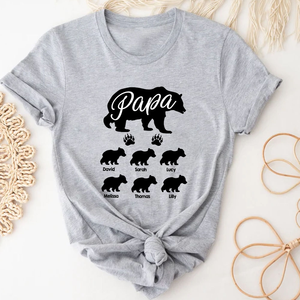 Personalized Shirt - Father's day 2023 - Papa Bear Personalized Shirt, Fathers Day Gift For Daddy, Light Saber Gift, Gifts For Dad, Funny Gift For Dad 32001