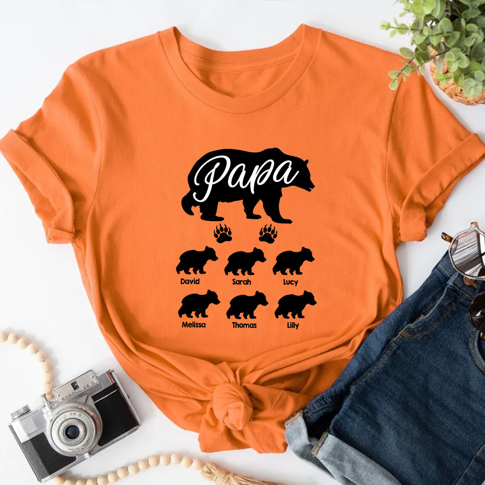 Personalized Shirt - Father's day 2023 - Papa Bear Personalized Shirt, Fathers Day Gift For Daddy, Light Saber Gift, Gifts For Dad, Funny Gift For Dad 32001_1