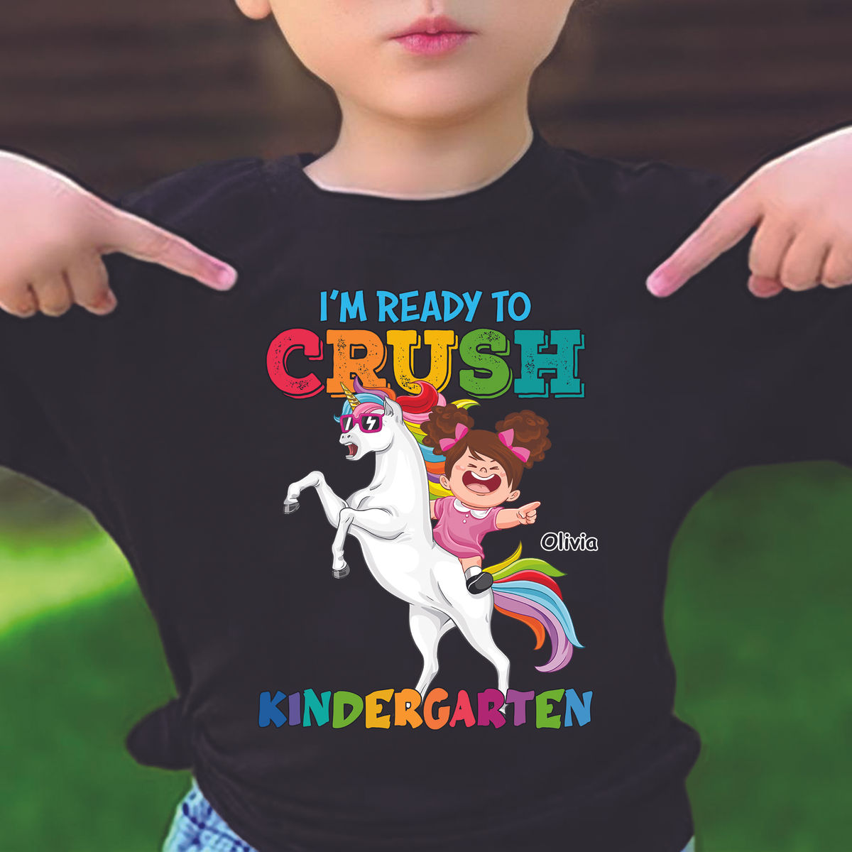 Personalized Shirt - Back To School - School Kid - I'm Ready To Crush Kindergarten_3